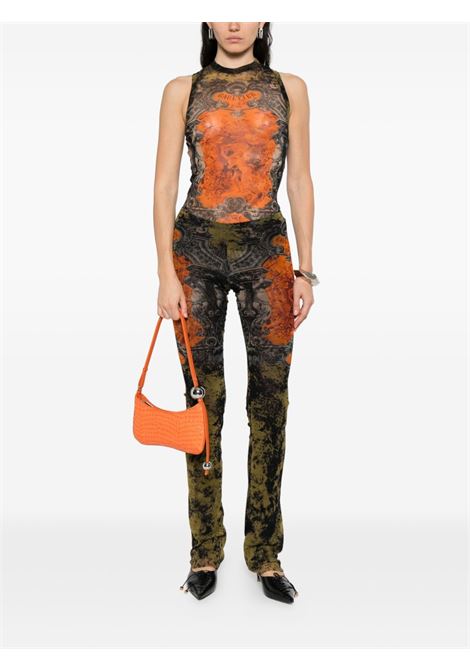 pantaloni mesh printed médaillon donna multicolor JEAN PAUL GAULTIER | 25/03-W-TR016-M006P004115